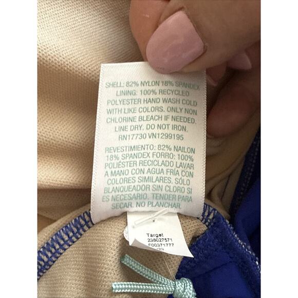 NWT Kona Sol Size XL 16 Royal Blue Underwired Swim Top With Back Hook Closure - Picture 11 of 13